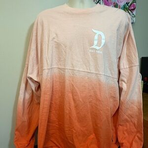 Disneyland Resort Est. 1955 Peach Crew Neck Spirit Jersey Long Sleeve Shirt